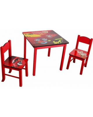 Набор детской мебели (Красный, Тачки).