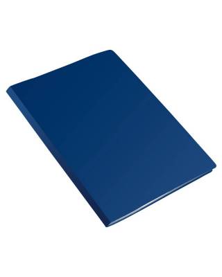 Папка метал.зажим Бюрократ Economy -EC04CBLUE A4 пластик 0.4мм синий