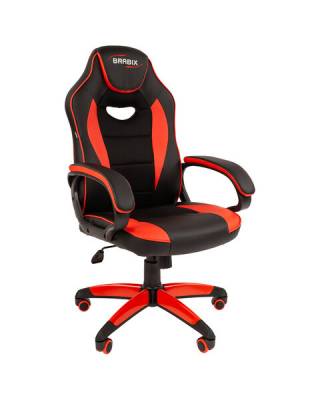 Кресло компьютерное  "Blaze GM-162", TW/экокожа, черное/красное, 532580, 7083508 главное фото