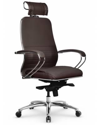 Кресло руководителя Samurai KL-2.04 темно-коричневая кожа