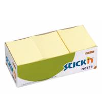 Блок самоклеящийся бумажный Stick`n 21005 38x51мм 100лист. 70г/м2 пастель желтый без упаковки
