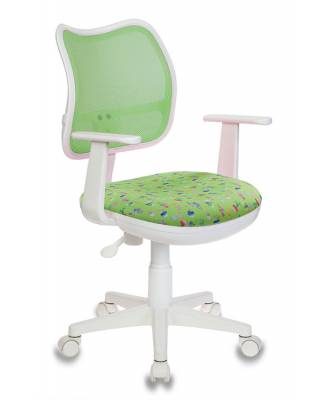 Кресло детское Бюрократ CH-W797/SD/CACTUS-GN спинка сетка салатовый сиденье зеленый кактусы Cactus-Gn сетка/ткань (пластик белый