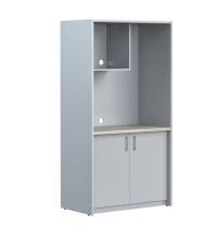 Шкаф для посуды SCB 120 Серый/Металлик 1030х600х2000