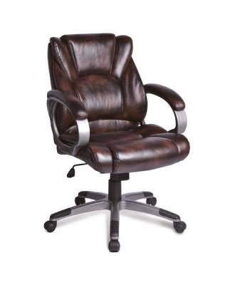 Кресло офисное  "Eldorado EX-504", экокожа, коричневое, 530875