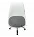 Кресло стул  "Eames MG-310 CH", хром, пластик белый, ткань серая, 532924. Фото товара с разных ракурсов.