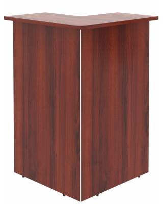 Стойка рецепция угловая DMC 88(L) Бургунди 800х800х1200
