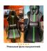 Кресло компьютерное  "GT Carbon GM-120", две подушки, экокожа, черное/зеленое, 531929. Фото товара с разных ракурсов.