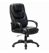 Кресло офисное  PREMIUM "Nord EX-590", черный пластик, экокожа, черное, 532097