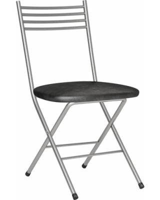 Складной стул Бистро-200 (Черный кожзам №1).