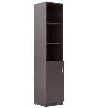 Шкаф колонка с глухой малой дверью SR-5U.5(L) Легно темный 386х375х1815
