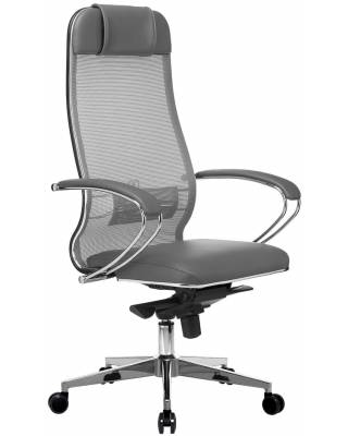 Эргономичное кресло руководителя Samurai Comfort - 1.01 (серый)
