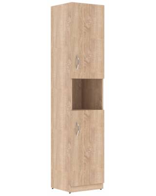 Шкаф колонка с 2-мя глухими малыми дверьми SR-5U.4(L) Дуб Сонома светлый 386х375х1815
