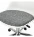 Кресло стул  "Eames MG-310 CH", хром, пластик белый, ткань серая, 532924. Фото товара с разных ракурсов.