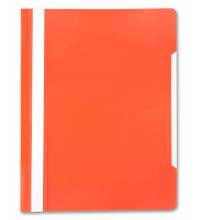 Папка-скоросшиватель Бюрократ -PS20OR A4 прозрач.верх.лист пластик оранжевый