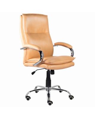 Кресло офисное  PREMIUM "Cuba EX-542", экокожа, бежевое