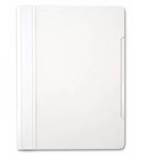 Папка-скоросшиватель Бюрократ -PS20WH A4 прозрач.верх.лист пластик белый