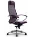 Эргономичное кресло руководителя Samurai Comfort - 1.01 бордовое. Фото товара с разных ракурсов.