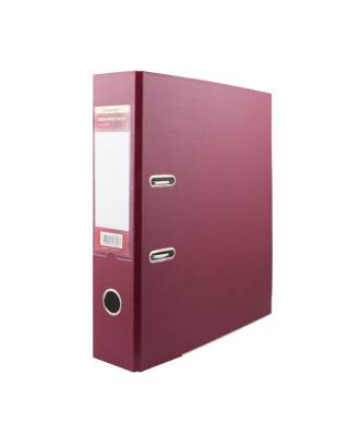 Регистратор картонный с PVC покрытием 355021-27 75мм, с метал. окантовкой, карман на корешке, цв. бо