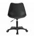 Кресло стул  "Eames MG-310 PL", пластик черный, экокожа черная, 532927. Фото товара с разных ракурсов.