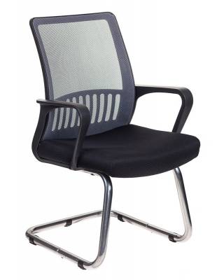 Кресло Бюрократ MC-209/DG/TW-11 спинка сетка серый TW-04 сиденье черный TW-11 сетка/ткань