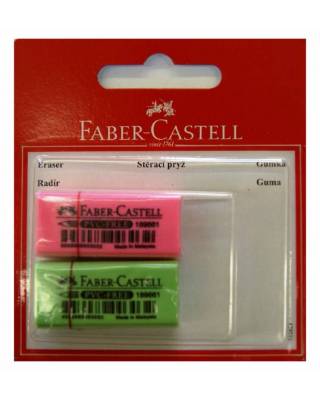 Ластик Faber-Castell 263397 флуоресцентный блистер (2шт)