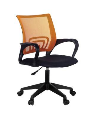Кресло  "Fly MG-396", с подлокотниками, сетка, оранжевое/черное, 532084