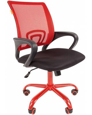 Кресло chairman 696_Cmet (черно-красный)