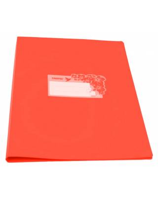 Папка на 2-х кольцах Бюрократ Tropic -TR0718/2ROR A4 пластик 0.7мм кор.18мм оранжевый