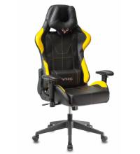 Кресло игровое геймерское Бюрократ VIKING 5 AERO YELLOW черный/желтый искусственная кожа