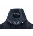 Кресло игровое геймерское Бюрократ VIKING KNIGHT LT27 FABRIC синий крестовина металл. Фото товара с разных ракурсов.