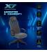 Кресло игровое A4Tech X7 GG-1300 серый крестов. пластик. Фото товара с разных ракурсов.