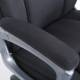 Кресло офисное  PREMIUM "Solid HD-005", НАГРУЗКА до 180 кг, ткань, черное. Фото товара с разных ракурсов.