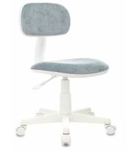 Кресло детское Бюрократ CH-W201NX серо-голубой Light-28 крестов. пластик белый пластик белый