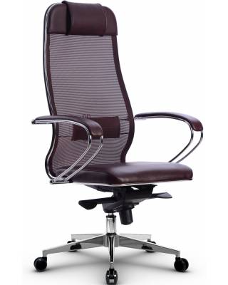 Эргономичное кресло руководителя Samurai Comfort - 1.01 бордовое главное фото