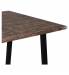 Стол на металлокаркасе BRABIX LOFT CD-006, 1200х500х730 мм, 2 полки, цвет морёный дуб, 641224. Фото товара с разных ракурсов.