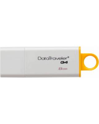 Флеш Диск Kingston 8Gb DataTraveler G4 DTIG4/8GB USB3.0 белый