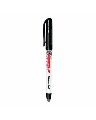 Ручка гелевая 016074-01 ПИШИ-СТИРАЙ, 0,5мм, с темопласт.ластиком, черные чернила, картонный короб с 