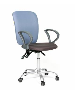 Офисное кресло Chairman 9801 Россия сид30-13 серый/сп 30-41 голубой