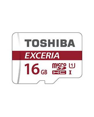 Флеш карта microSDHC 16Gb Class10 Toshiba THN-M302R0160EA M302 + adapter