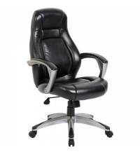 Кресло офисное  PREMIUM "Turbo EX-569", экокожа, спортивный дизайн, черное