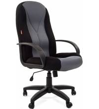 Кресло Chairman 785 (черно-серое)