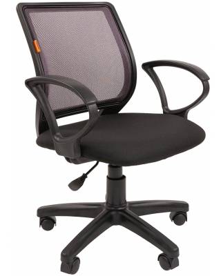Кресло chairman 699 (Черно-серый текстиль + сетка)