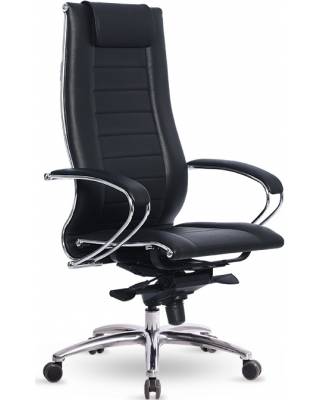 Кресло руководителя Samurai Lux 2 (черная перфорированная кожа)