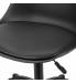 Кресло стул  "Eames MG-310 PL", пластик черный, экокожа черная, 532927. Фото товара с разных ракурсов.