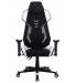 Кресло игровое Cactus CS-CHR-090BLW черный/белый эко.кожа/сетка крестов. нейлон. Фото товара с разных ракурсов.