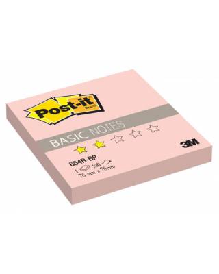 Блок самоклеящийся бумажный 3M Post-it Basic 7100058135 76x76мм 100лист. розовый
