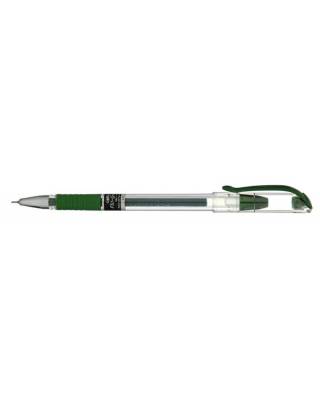 Ручка гелевая Cello FLO GEL 0.5мм зеленый индив. пакет с европодвесом
