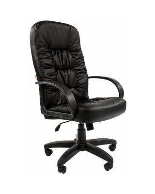 Кресло Chairman 416 (черная сплит кожа)