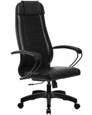 Кресло руководителя МЕТТА Комплект 28 пластик черное (перфорированная кожа)