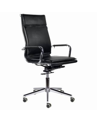 Кресло офисное  PREMIUM "Kayman EX-532", экокожа, хром, черное